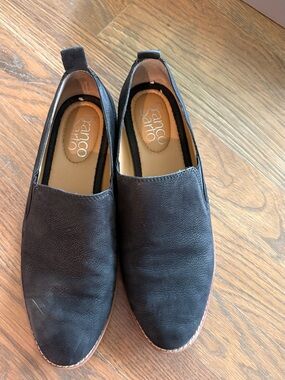 Franco Sarto Black Slip-On Loafer Harnett